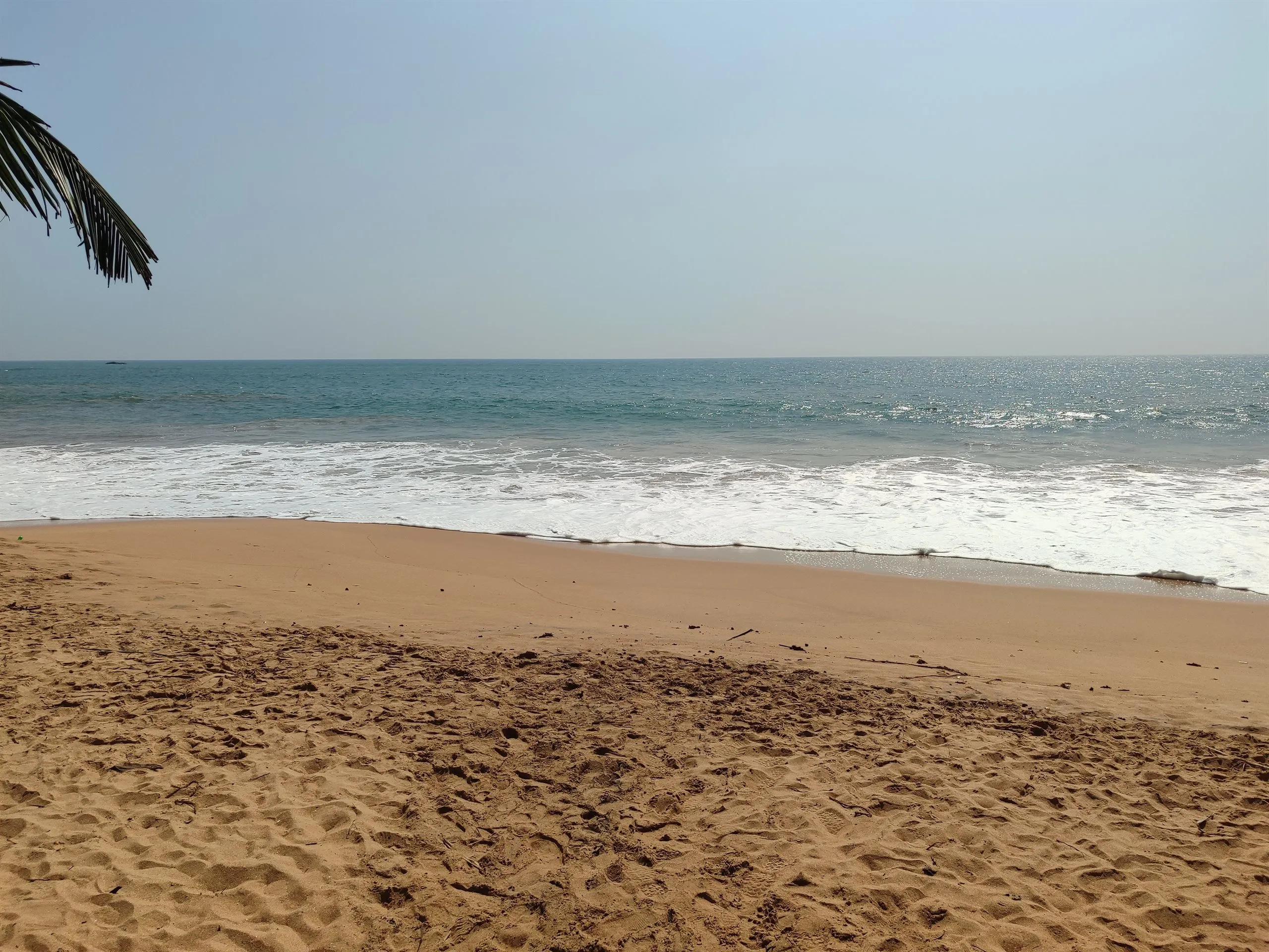 Quiet sandy beach near Aluthgama